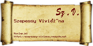 Szepessy Viviána névjegykártya